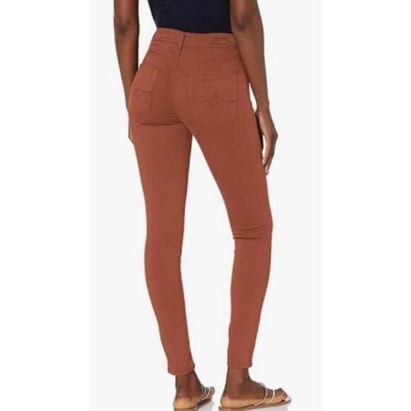 NWT AG Adriano Goldschmied Farrah High-Rise Skinny Ankle Jeans Size 32 Rust Pant - Picture 1 of 9